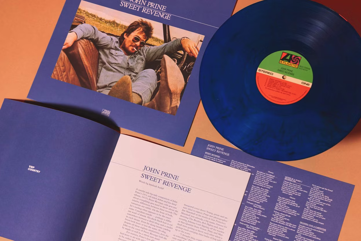 John Prine Sweet Revenge Black Blue Smoke LP 180 Gram Vinyl Me Please VMP CW033