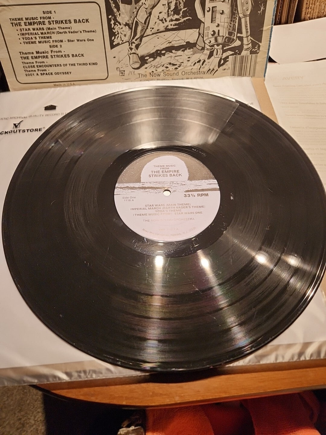 Themes From Empire Strikes Back Star Wars 2001 Peter Pan Records LP Vinyl 1980