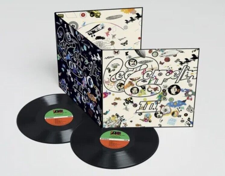 Led Zeppelin III THREE (2 LP Deluxe Edition 180 Gram Vinyl Record, Import) 180G