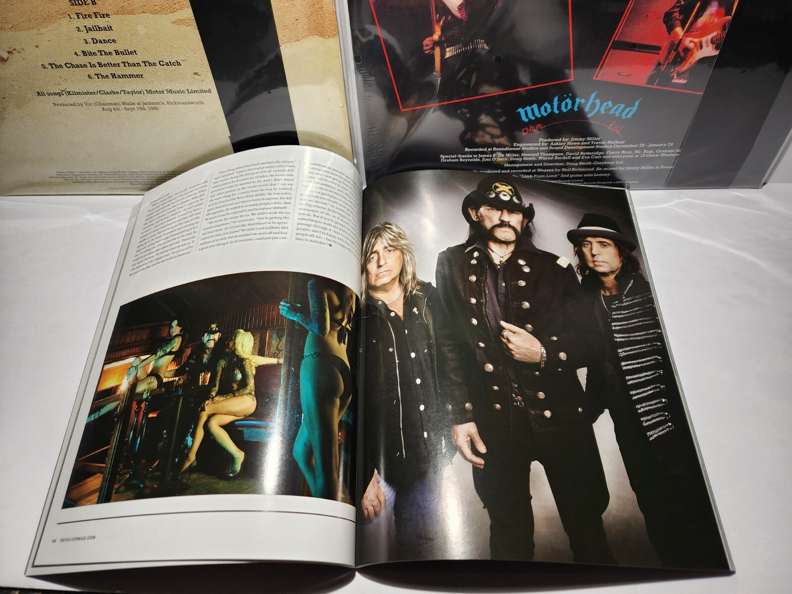MOTÖRHEAD VINYL LP LOT Ace Of Spades Overkill REVOLVER #ed + Magazine 80’s Metal