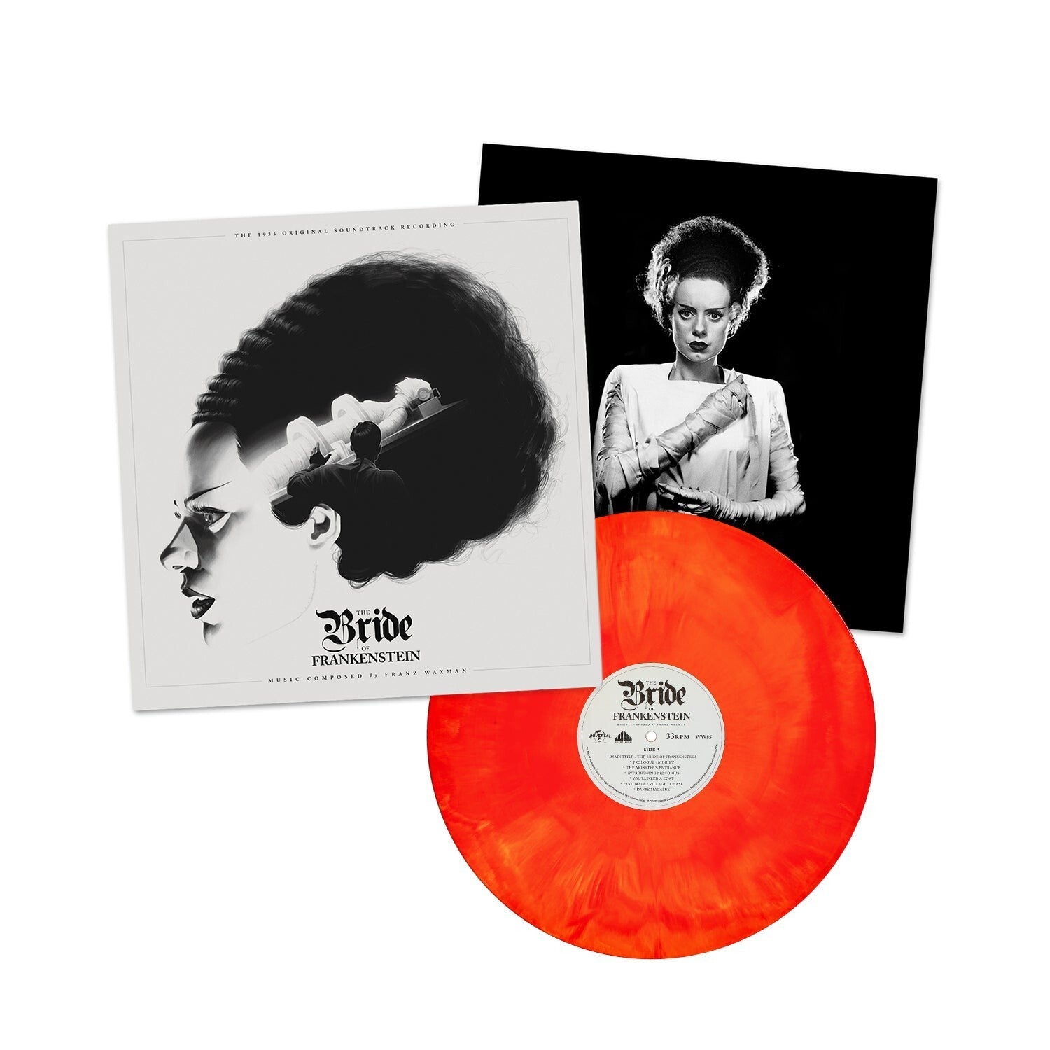 The Bride of Frankenstein Horror Soundtrack Vinyl LP Record Album WAXWORK COLOR