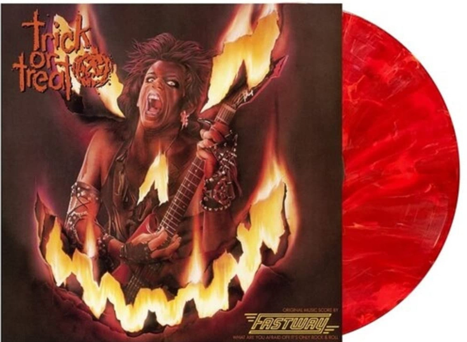 Trick or Treat Motion Picture Soundtrack Fastway "Hellfire Red" Vinyl LP Limited