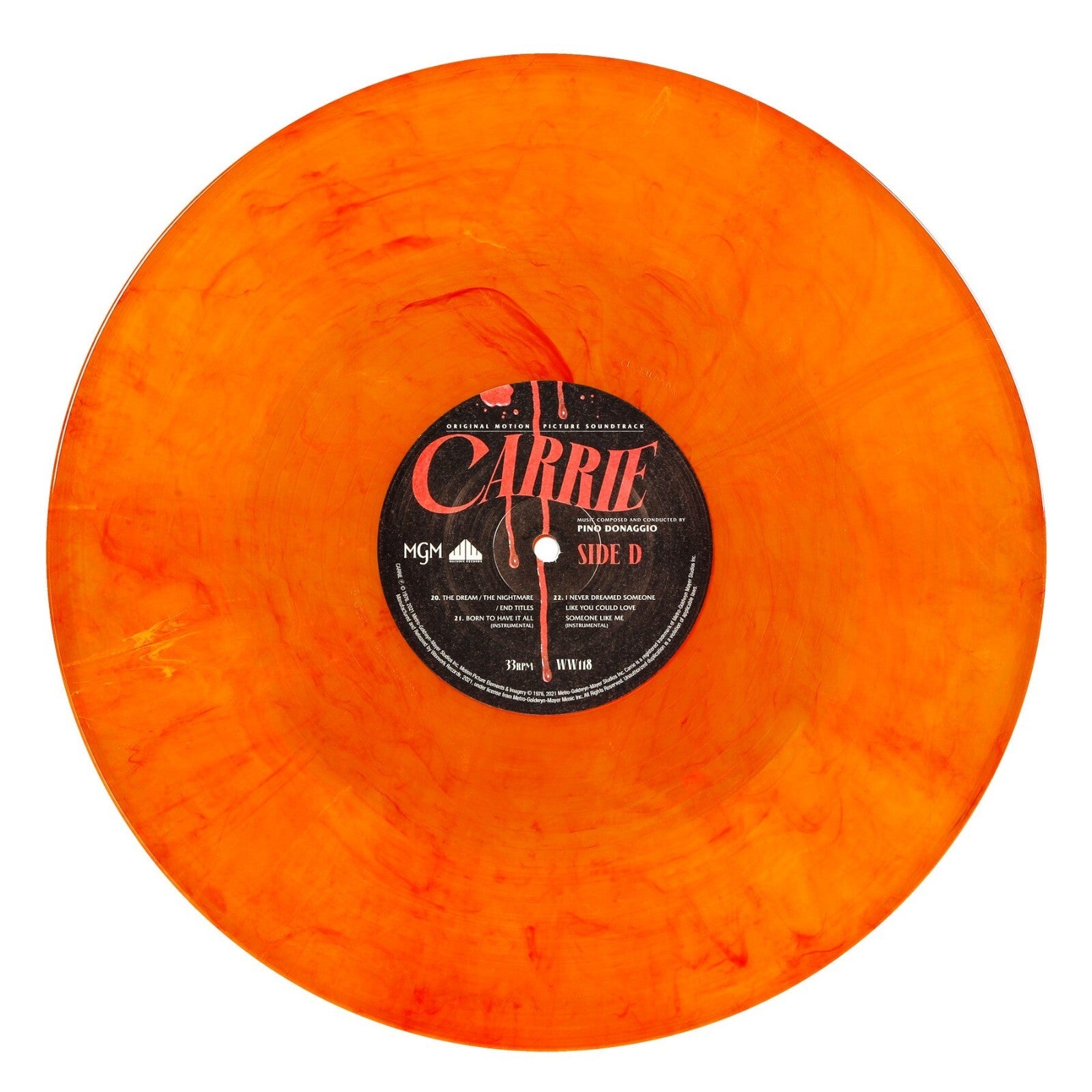 Carrie - Horror OST Soundtrack Score Colored Vinyl LP - Waxwork Records DELUXE