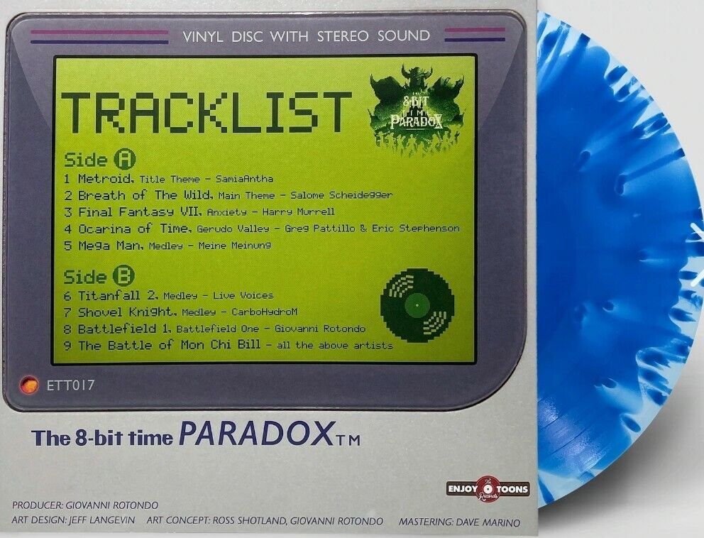 8 Bit Time Paradox Color Splatter VINYL LP Record *Nintendo OST* LIMITED 100