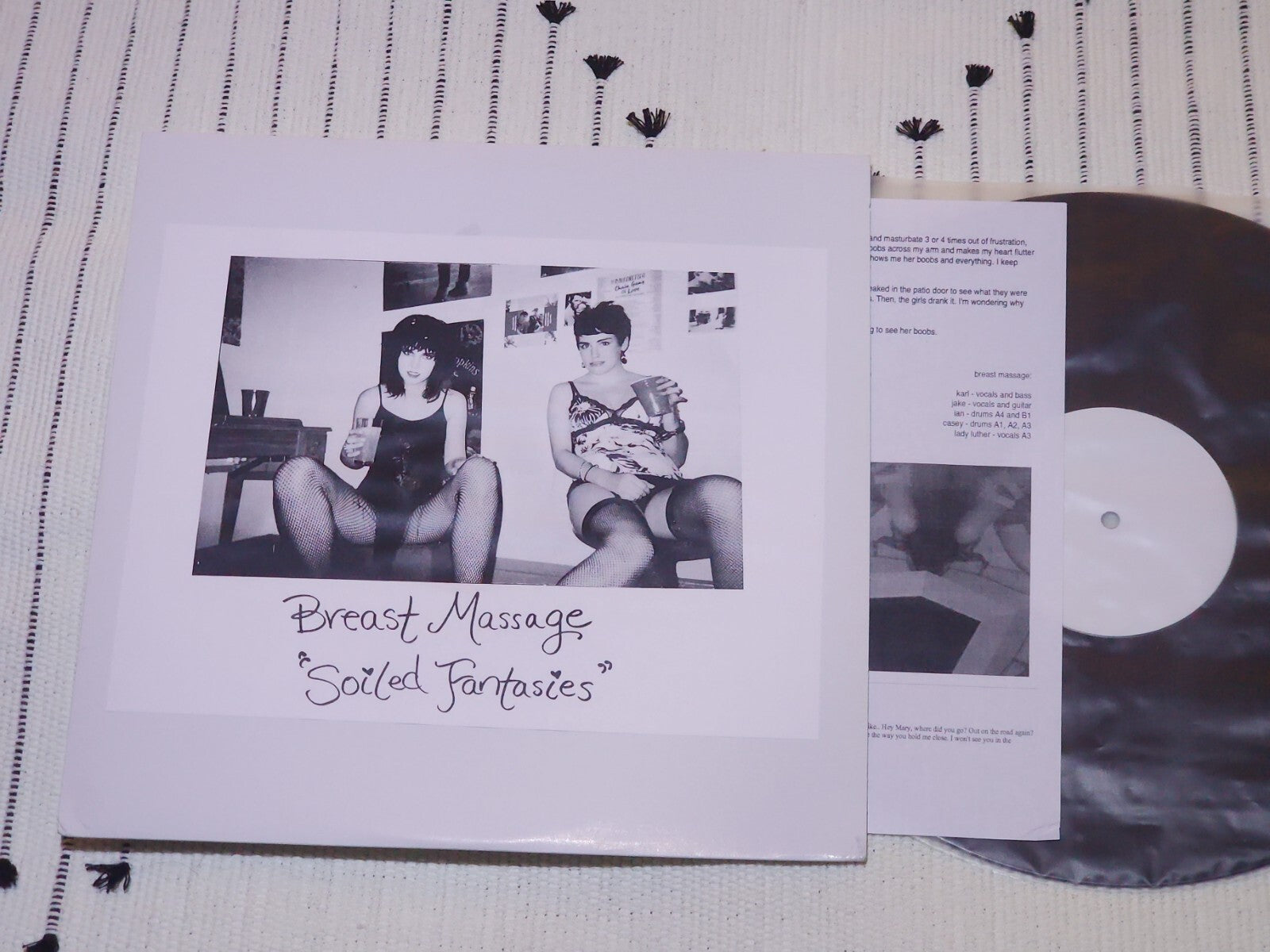 BREAST MASSAGE- SOILED FANTASIES Obscure HeavyMetal Rock Vinyl LP DiarrheaPlanet