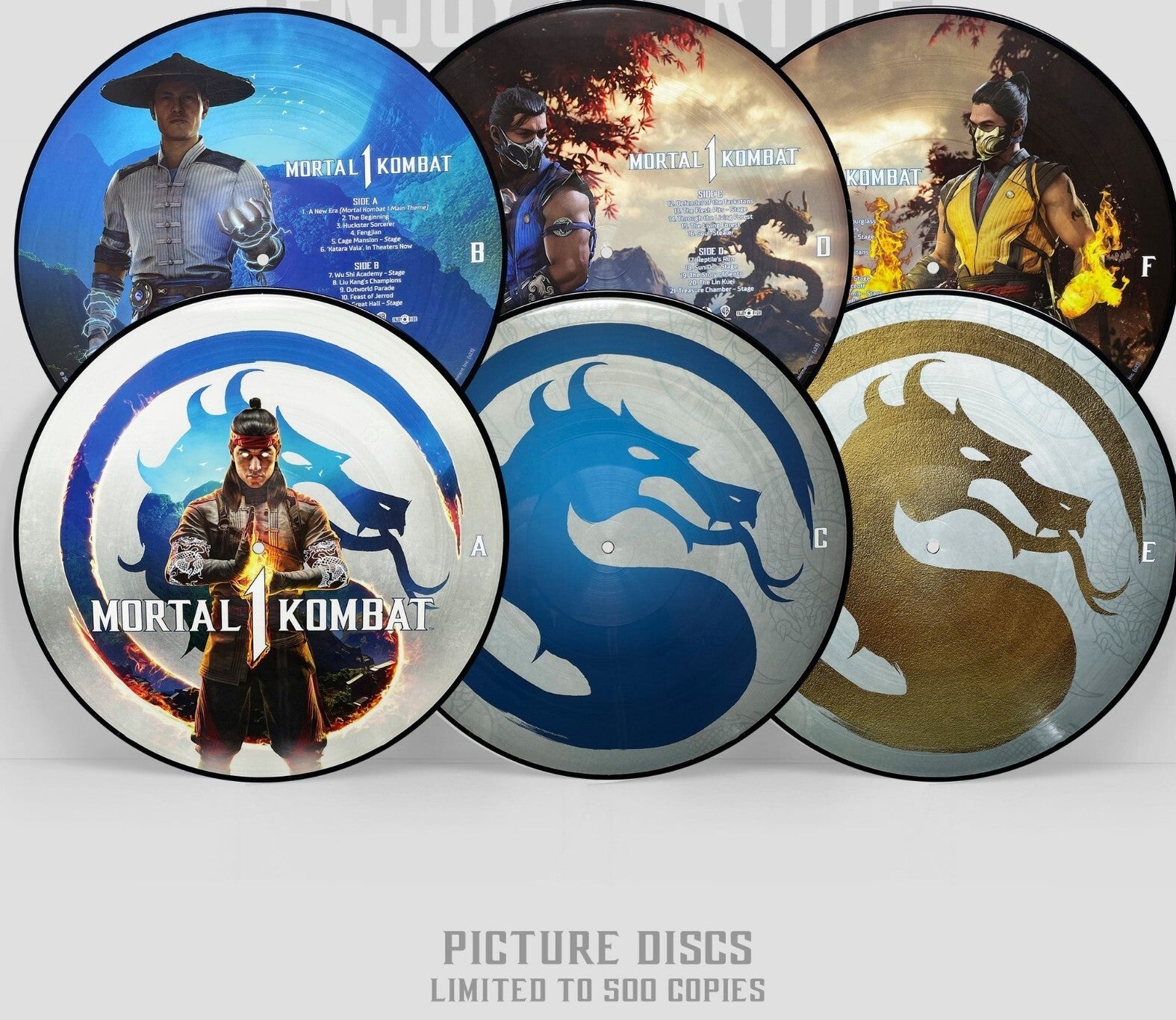 Mortal Kombat 1 PS5 XBOX SOUNDTRACK 3LP Vinyl Record PICTURE DISCS Moonshake