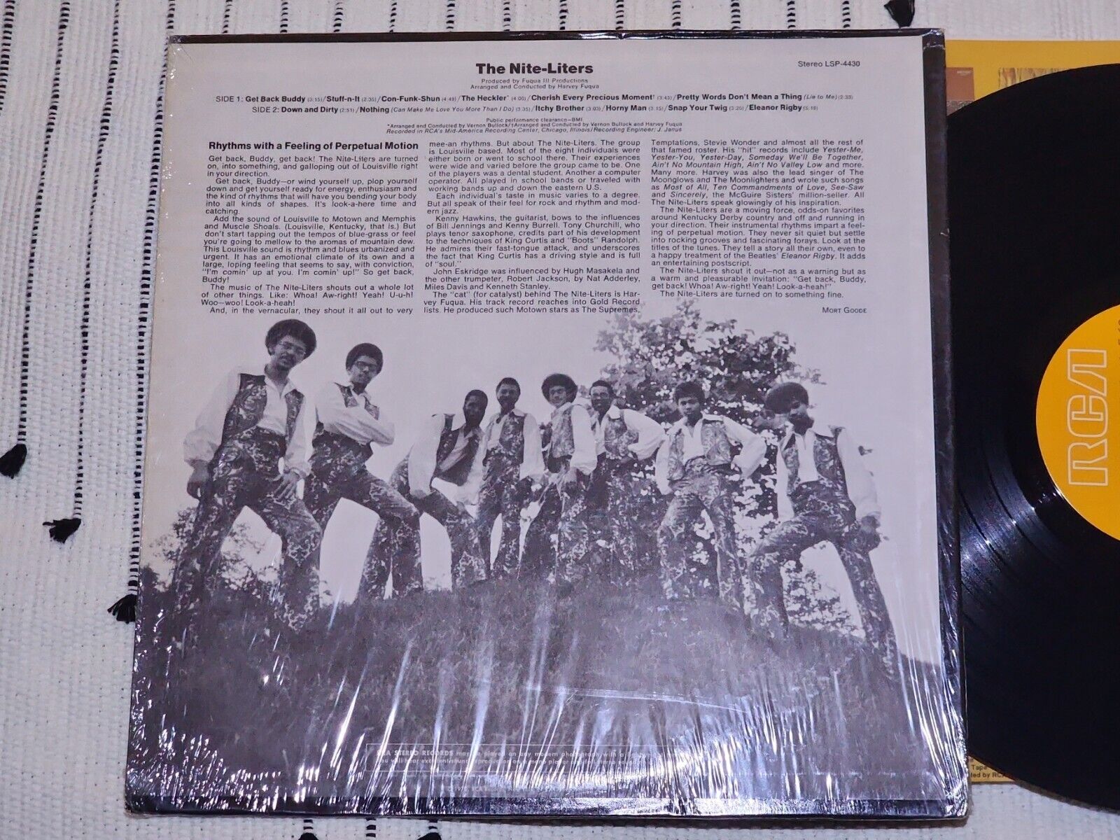 THE NITE-LITERS LP ORIGINAL 1970 FIRST PRESS LSP4430 New Birth Funk HTF Vinyl