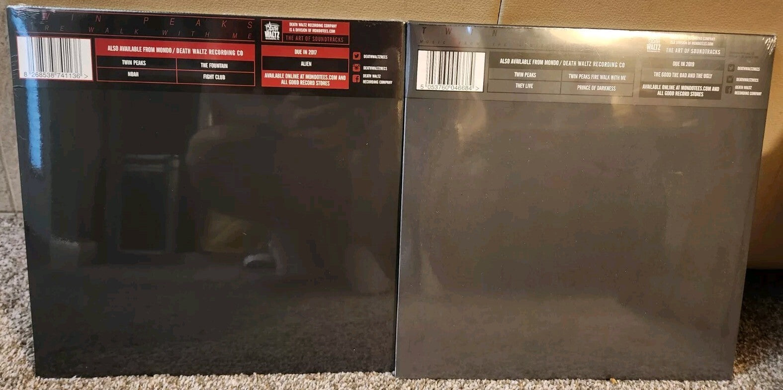 TWIN PEAKS 4 LP LOT : MUSIC FROM + FIRE WALK WITH ME VINYL Soundtrack + Score