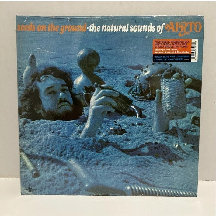 Seeds On The Ground Natural Sounds of Airto LP Album Blue Vinyl Latin Soul Funk