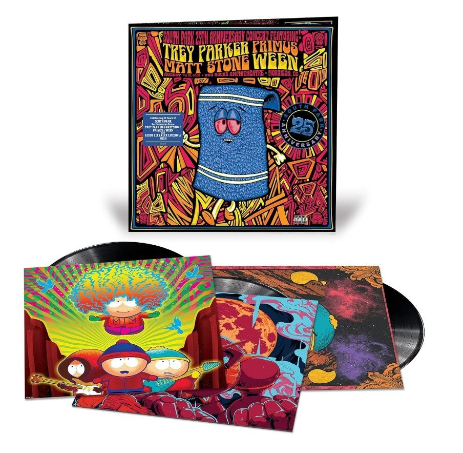 SOUTH PARK 25th Anniversary Concert 3 LP Vinyl Primus Ween Towelie Stoner Rock