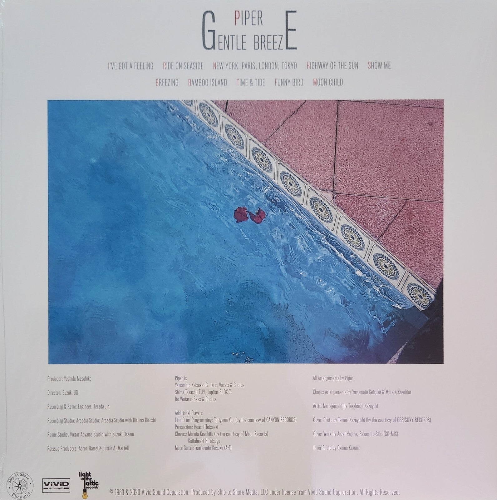PIPER - Gentle Breeze, Limited Remastered CLEAR SPLATTER VINYL LP New & Sealed!
