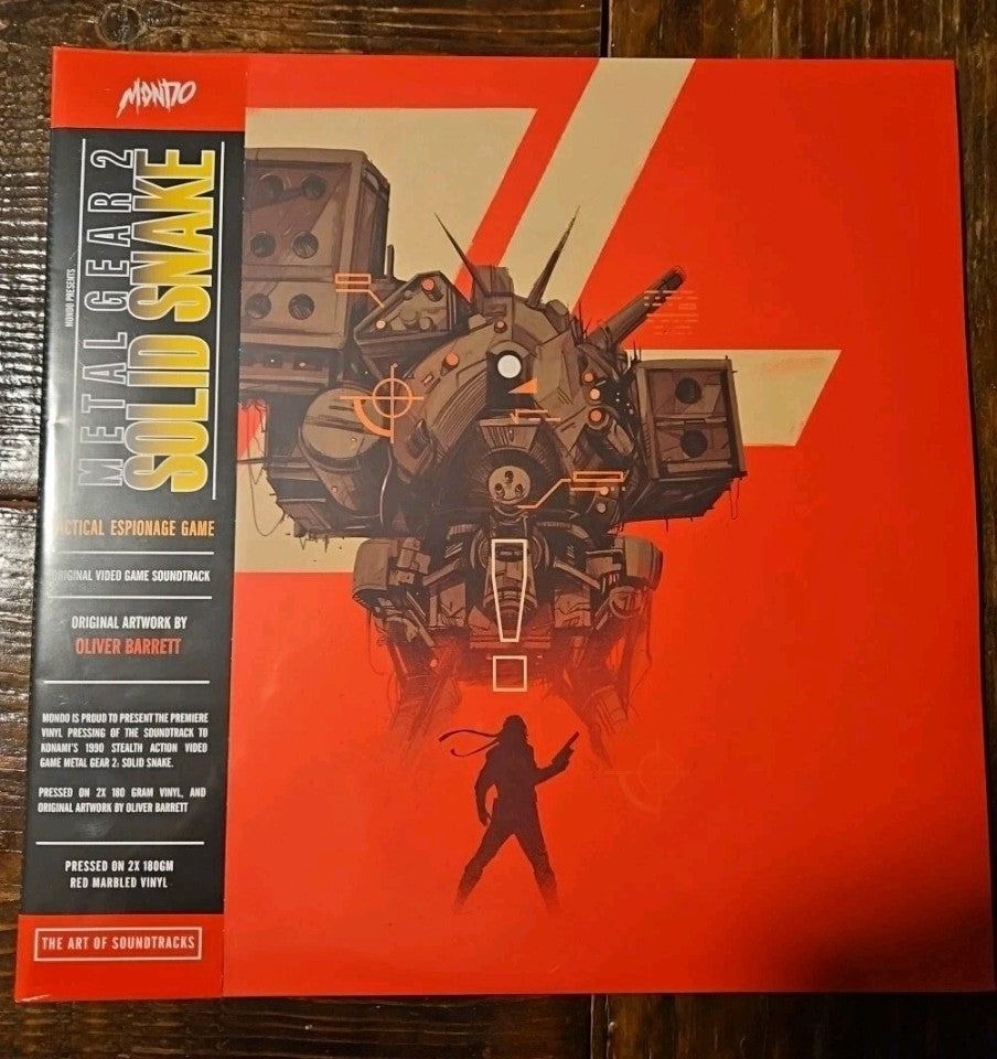 Metal Gear Solid 2 SOLID SNAKE Vinyl Original Video Game Soundtrack MONDO MGS