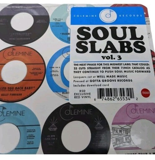 Soul Slabs Vol. 3 [ 2x LP 2021 ] RSD RED COLOR Vinyl Colemine Records FUNK SOUL