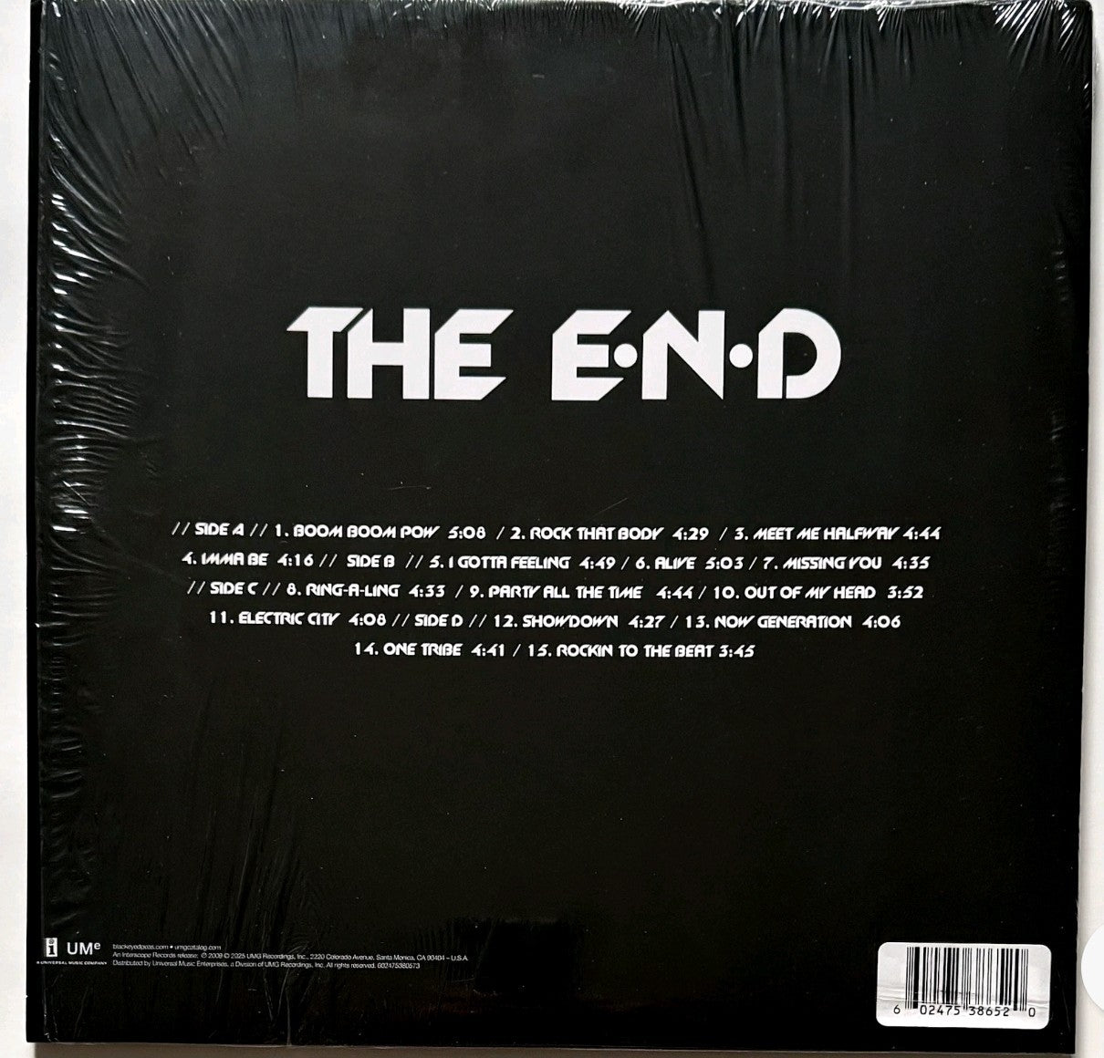 THE BLACK EYED PEAS THE E.N.D. 2 LP LIMITED GREEN VINYL BOOM POW I GOT A FEELING