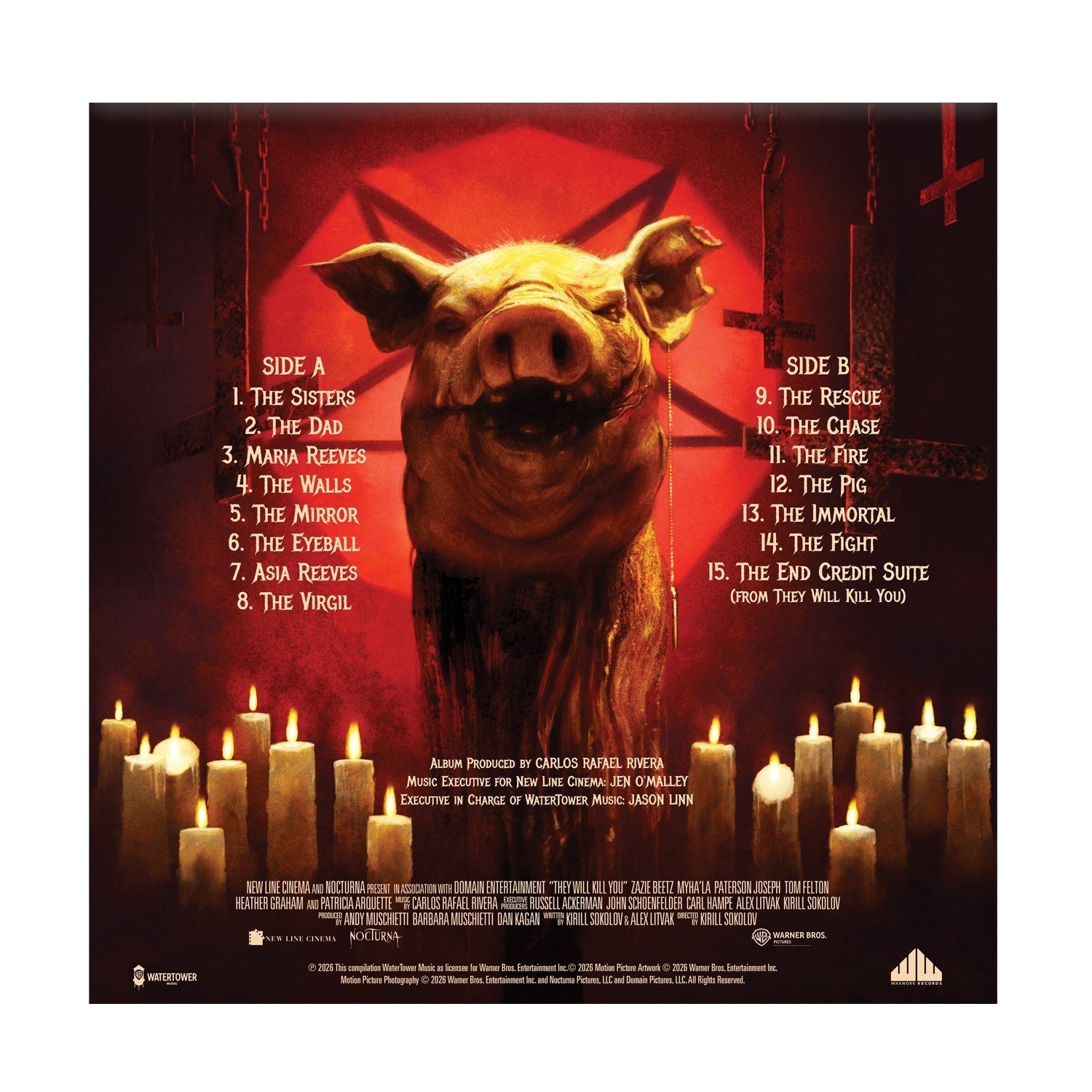 They Will Kill You (SATANIC SPLATTER VINYL)(PREORDER) Carlos Rafael Rivera LP