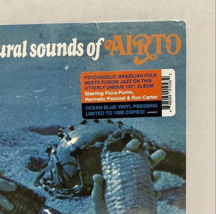 Seeds On The Ground Natural Sounds of Airto LP Album Blue Vinyl Latin Soul Funk