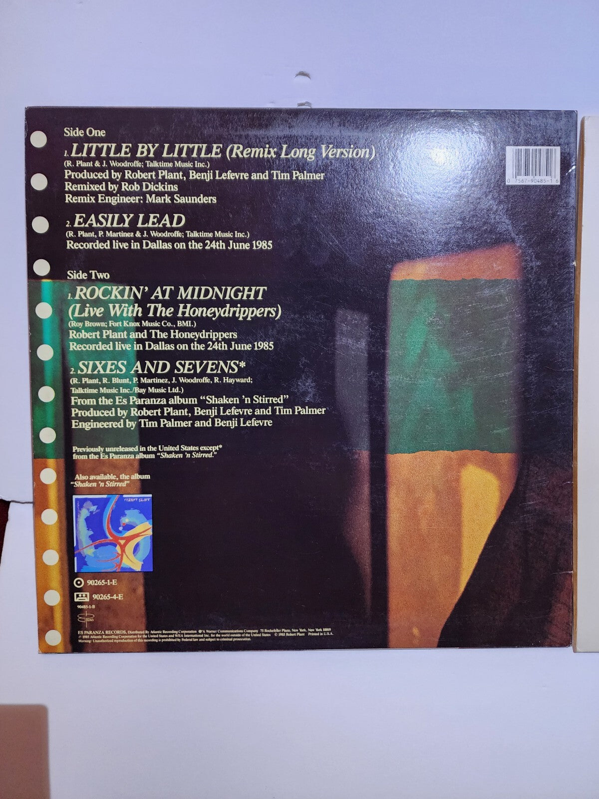 ROBERT PLANT (Led Zeppelin) 2 SOLO VINYL LP LOT Principle of Moments LITTLE BY