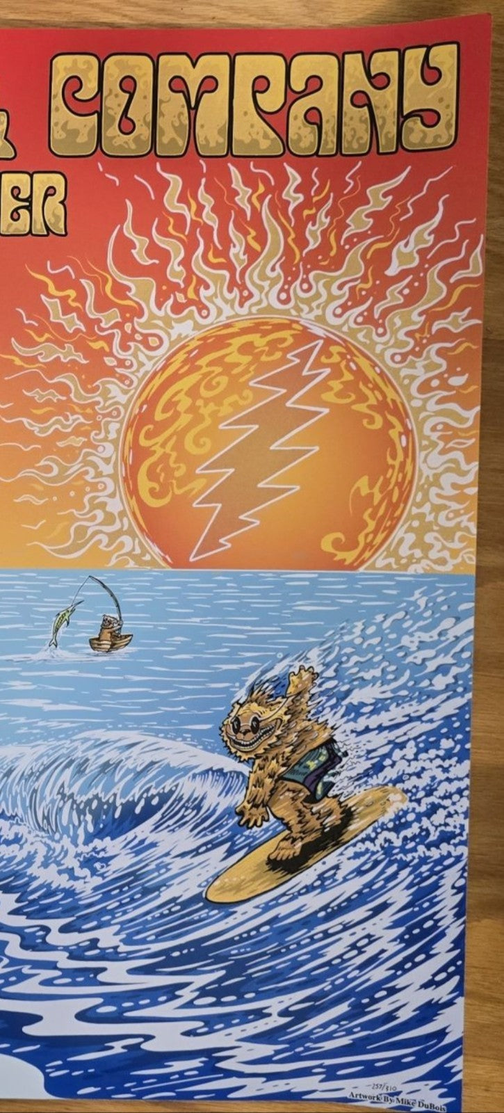 Dead & Company Uncut Concert Poster 2017 FLORIDA Miami + Orlando DuBois VERYRARE