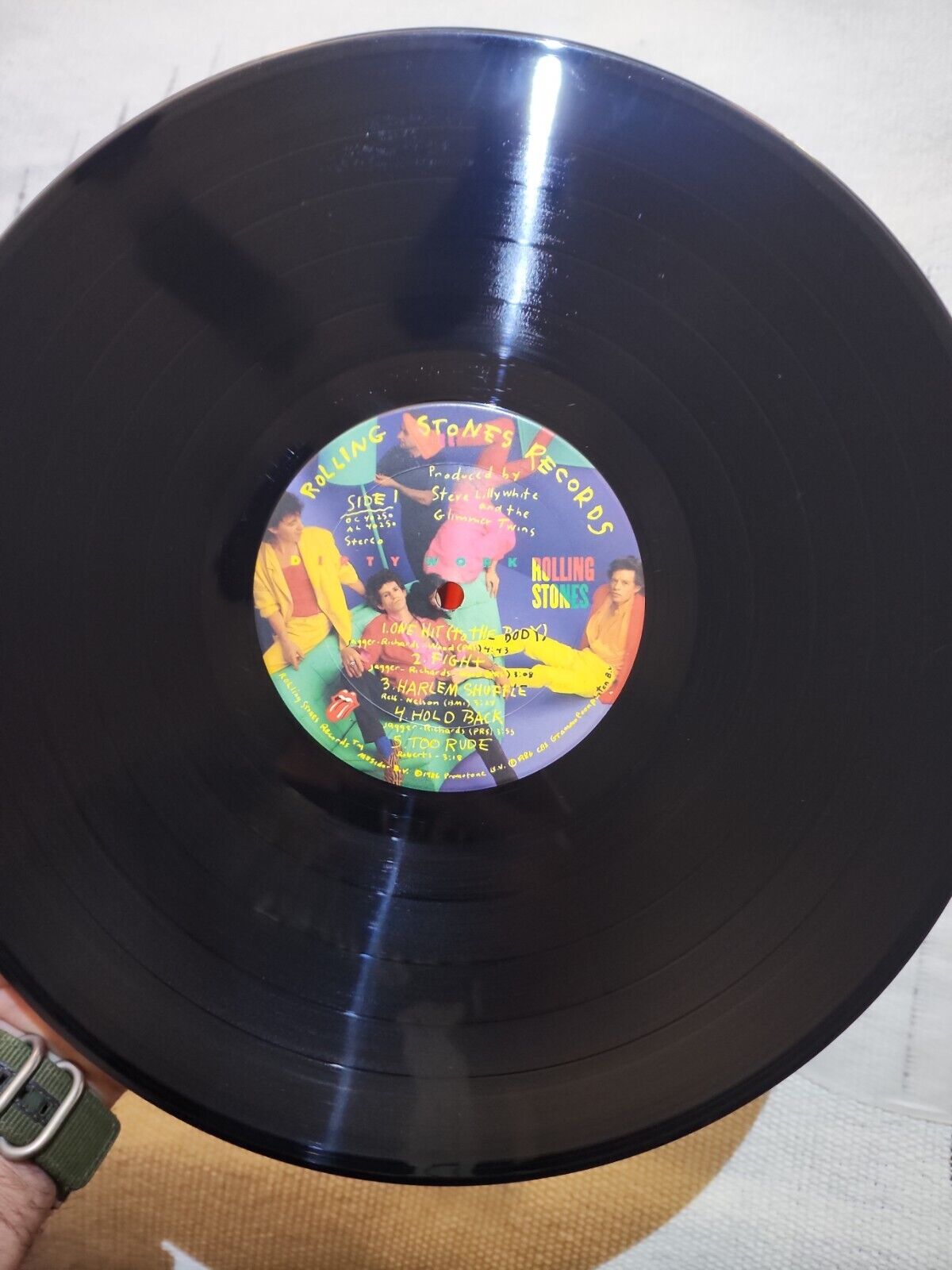 Rolling Stones Dirty Work USA Vinyl LP 1st Press w/ Hype NM Near Mint OC40250