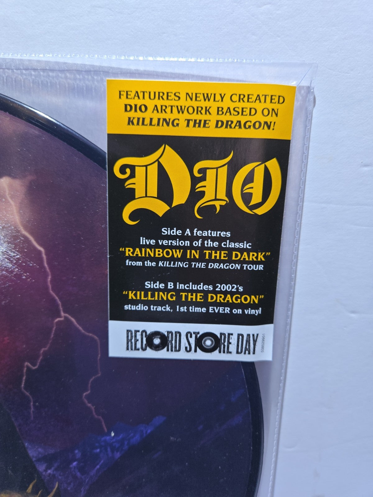 Dio ‎– Rainbow In The Dark (Live) / Killing The Dragon (12", Pict. disc, RSD) NM