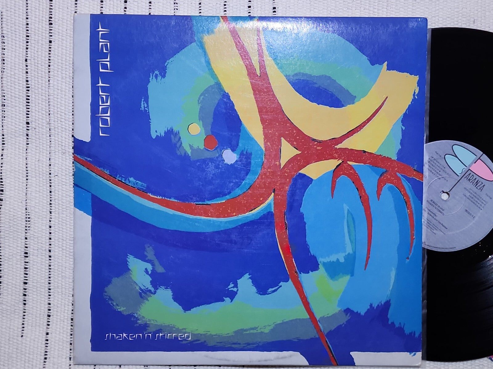 ROBERT PLANT SHAKEN N STIRRED Vinyl LP Vintage First Press 1st High Quality VG++