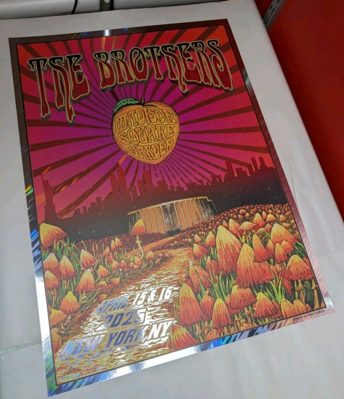The Brothers Event FOIL Poster 4/15 & 4/16 2025 Madison Square Garden IN HAND