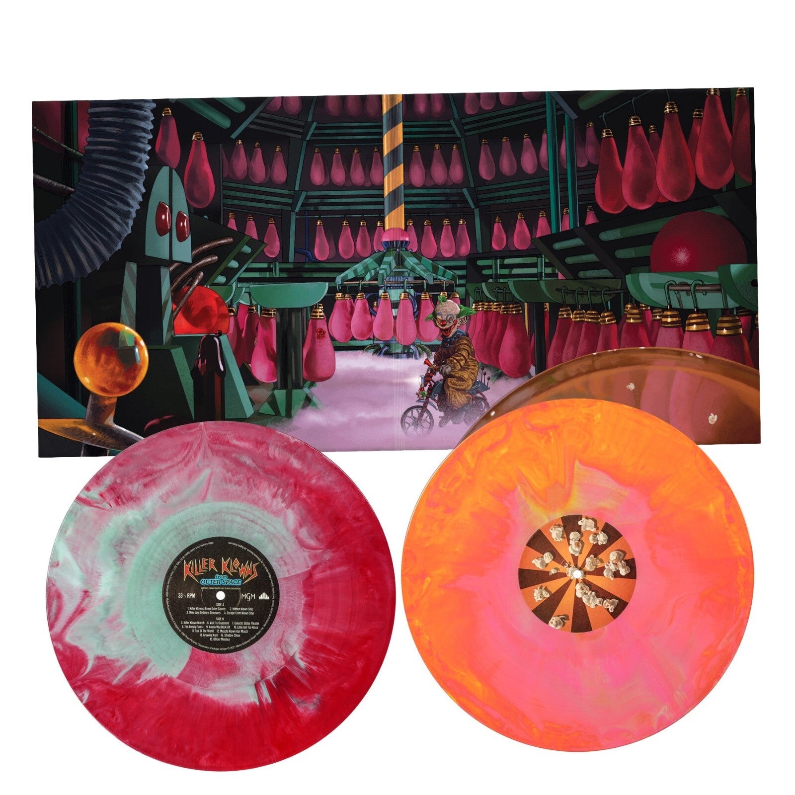 Killer Klowns From Outer Space Soundtrack 180G Colored Vinyl Waxwork Horror OST