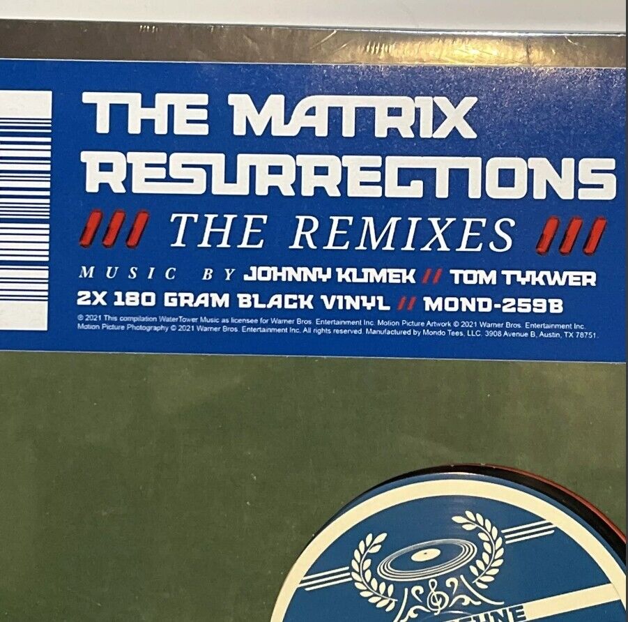 Matrix Resurrections Remixes Soundtrack NEW Black Vinyl Record 2x LP NEW MONDO