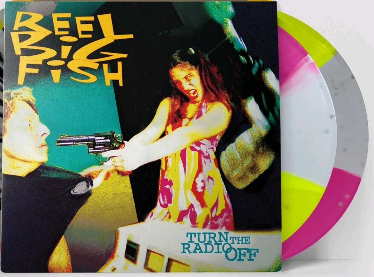 Reel Big Fish Turn the Radio Off 2 LP DRESS STRIPE COLOR VINYL LTD350 Sealed Ska