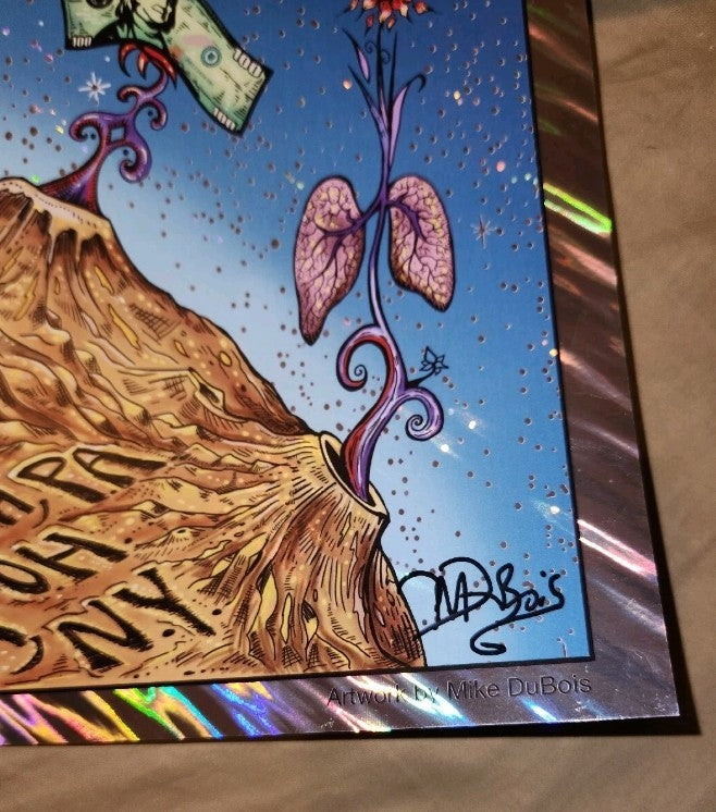 Gov't Mule Dark Side of The Mule Foil Poster 2023 - 7/25, 26, 28 Signed M Dubois