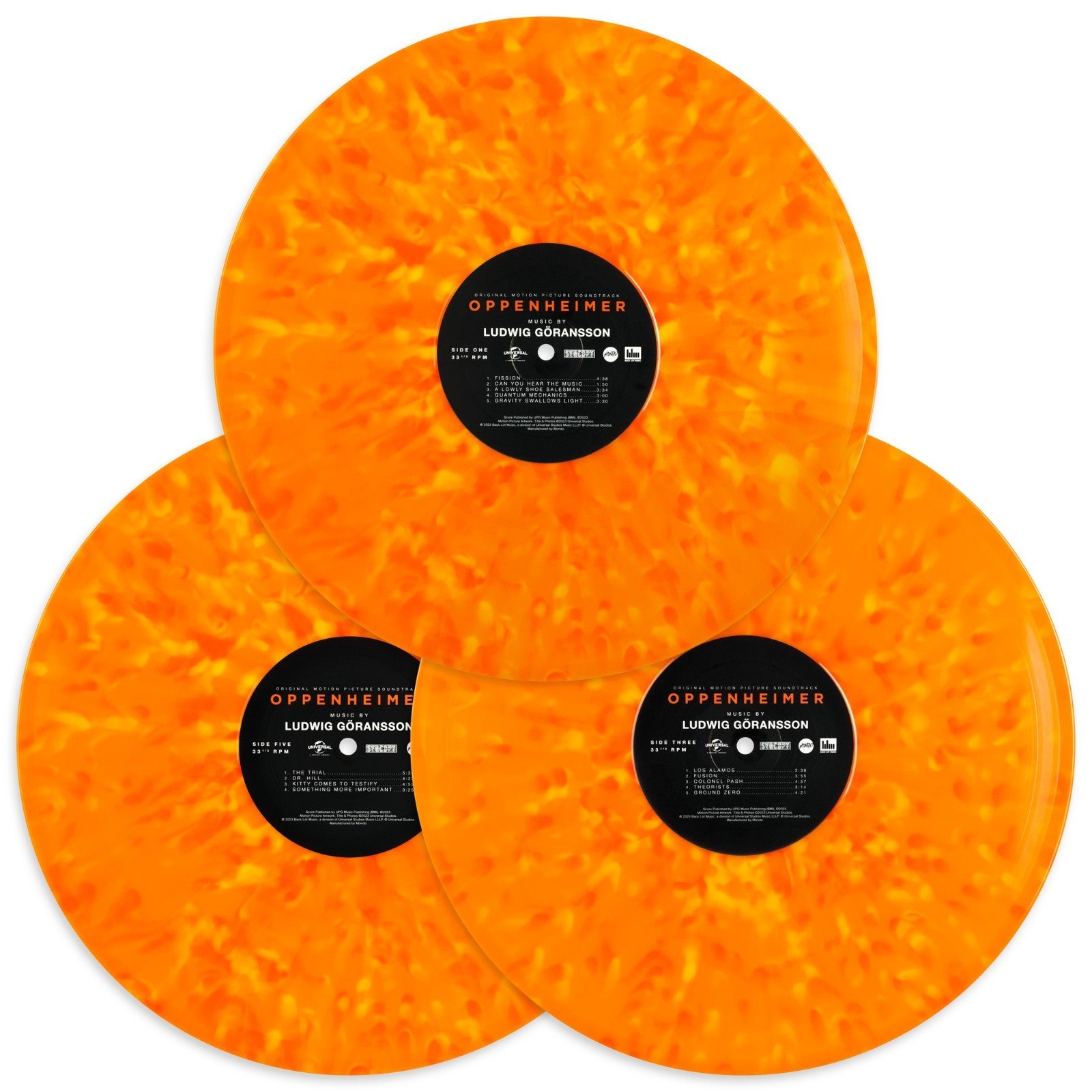 Oppenheimer Original Motion Picture Soundtrack Mondo Exclusive Color Vinyl 3xLP