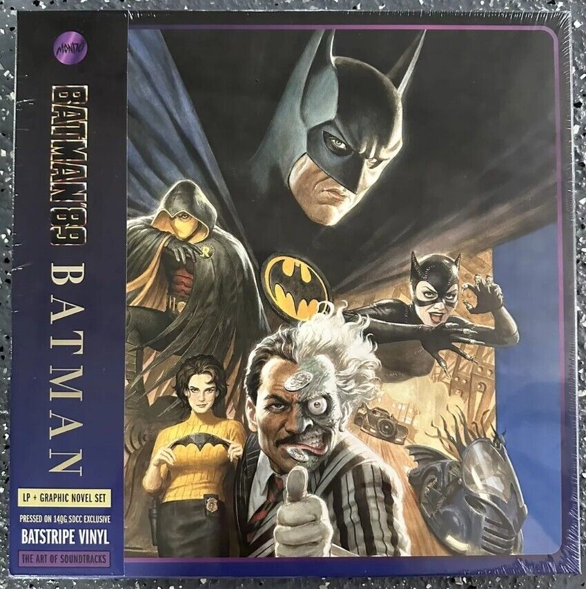 Batman Original Motion Picture Score Colored LP & Graphic Novel Art BoxSet Comic