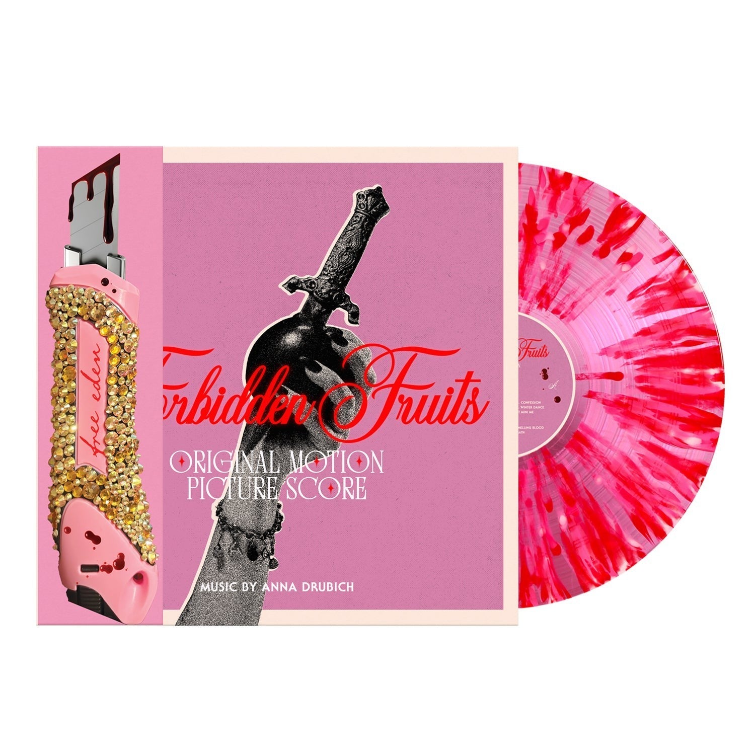 FORBIDDEN FRUITS Vinyl LP (Soundtrack) "CHERRY" POSTER + SCRATCH SNIFF +STICKERS