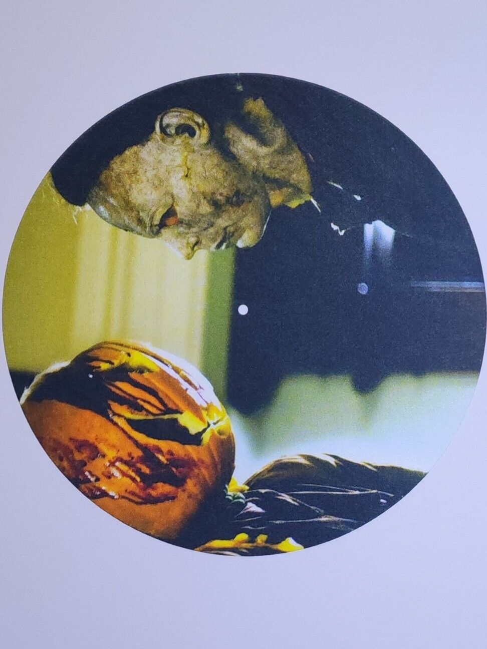 Michael Myers VS Bloody Pumpkin HALLOWEEN 12" Vinyl Felt Slipmat Display PROMO