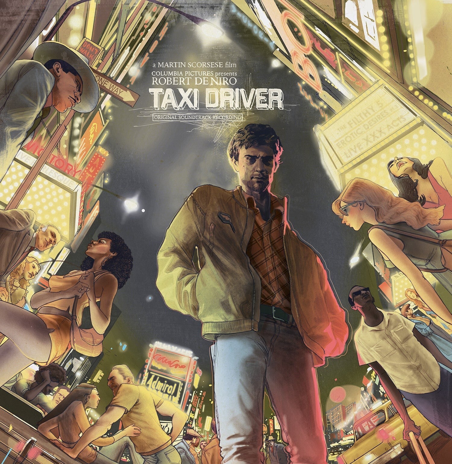Taxi Driver Vinyl Soundtrack Soundtrack 2 LP Cab Yellow Black Pinwheel Waxwork