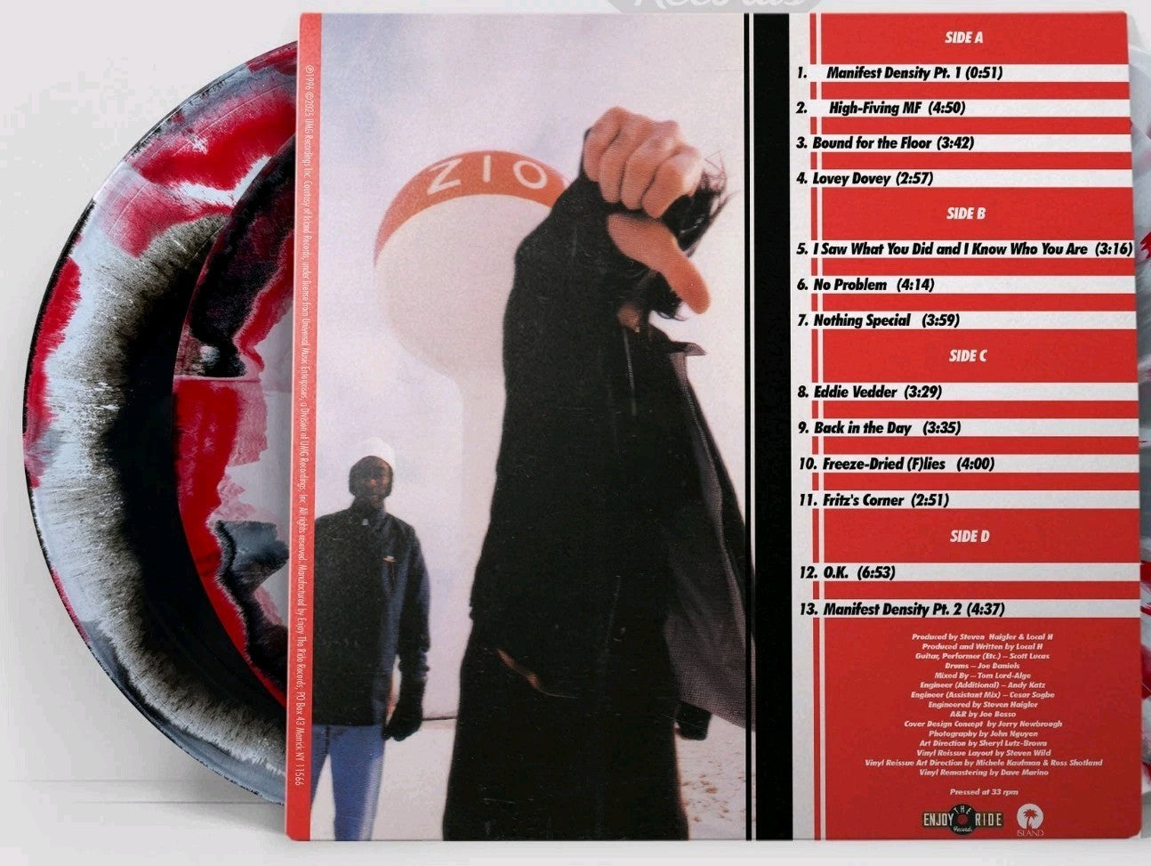 LOCAL H As Good As Dead NEW 2LP RED/BLACK/WHITE SWIRL VINYL