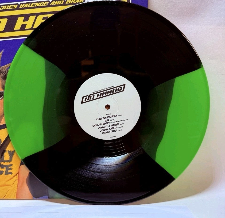 JOEY VALENCE & BRAE - No Hands LP -OG 2024 SEALED US - GREEN + BLACK [ALIEN] LTD