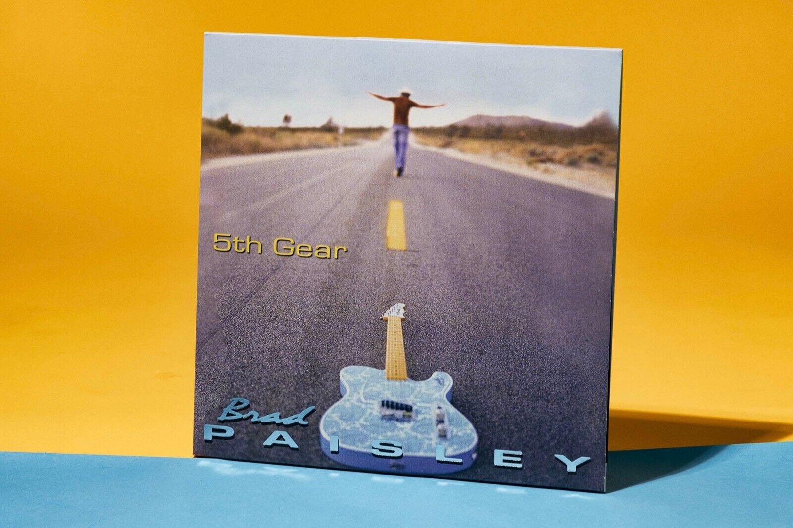 BRAD PAISLEY 5TH GEAR LIMITED YELLOW BLUE VINYL LP TICKS ONLINE LETTER TO ME NEW