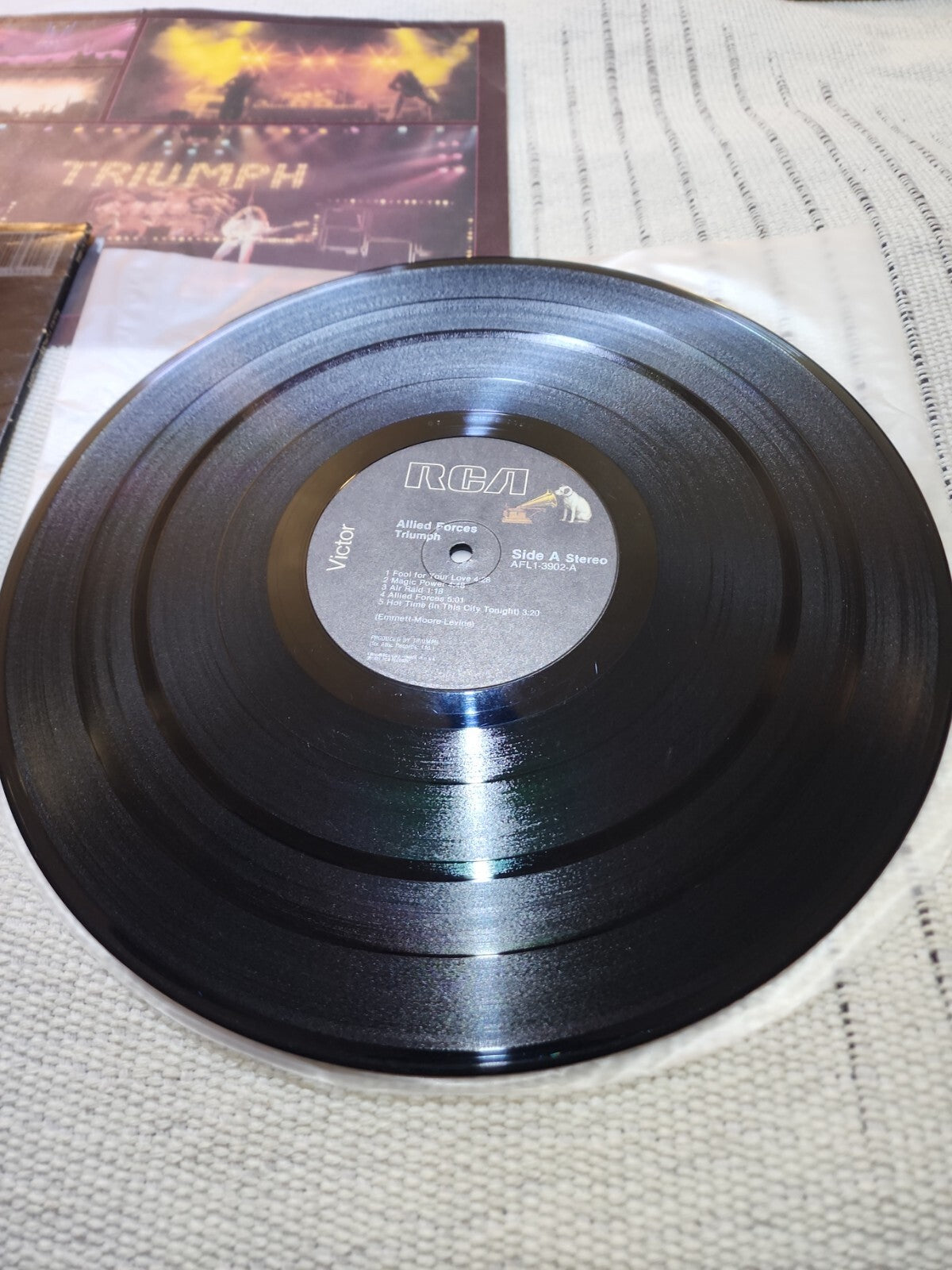 TRIUMPH "Allied Forces" LP Original 1981 RCA US First Press Vintage Vinyl Rock