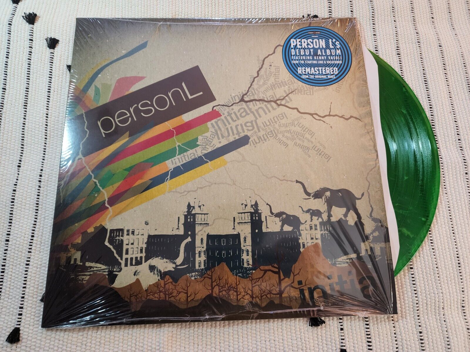 PERSON L Initial Debut Album Vinyl Record Color LP Green Marble Kenny Vasoli