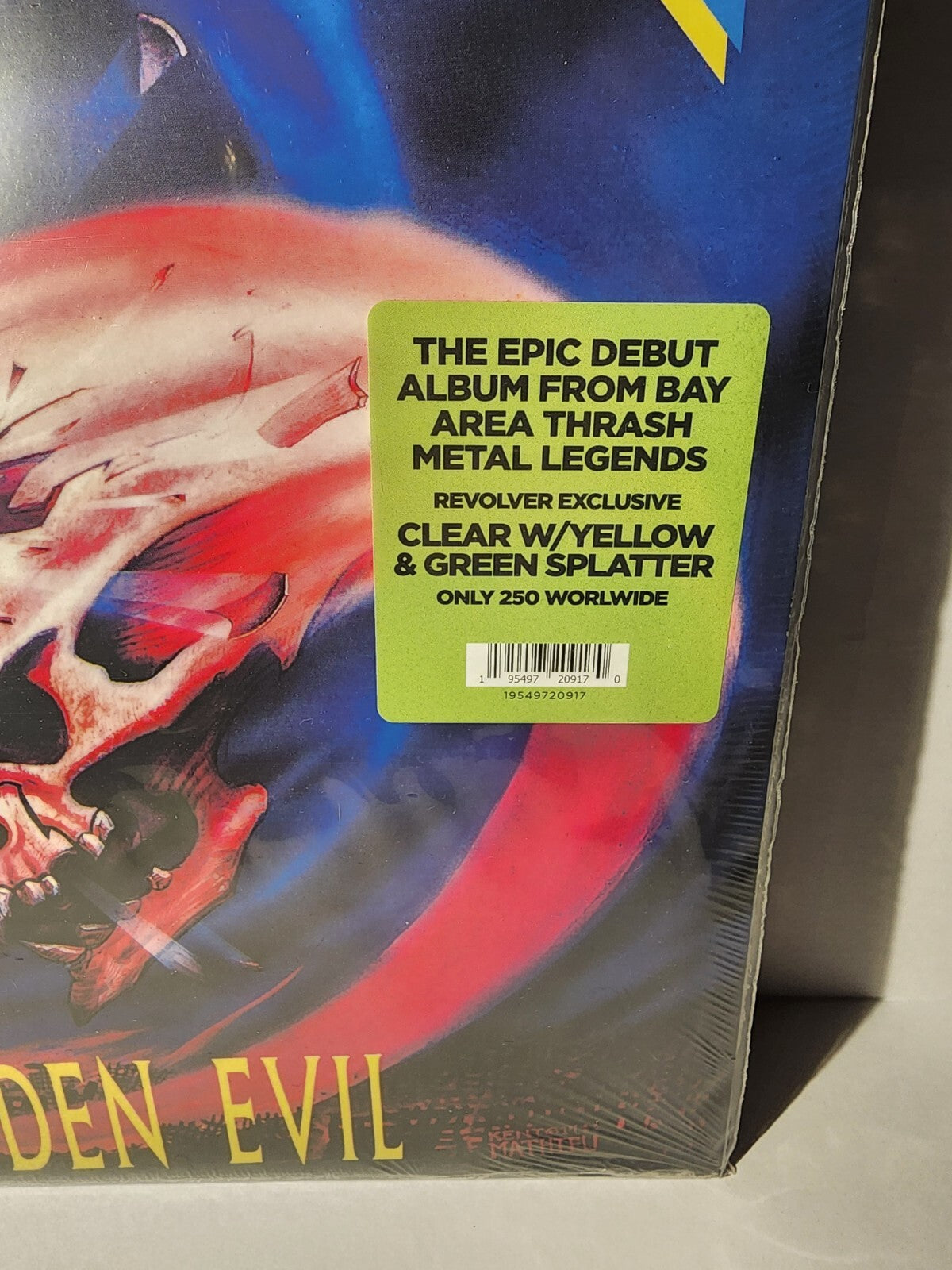 FORBIDDEN EVIL LP Numbered #10 of 250 Clear + Green + Yellow Vinyl 2021 REVOLVER