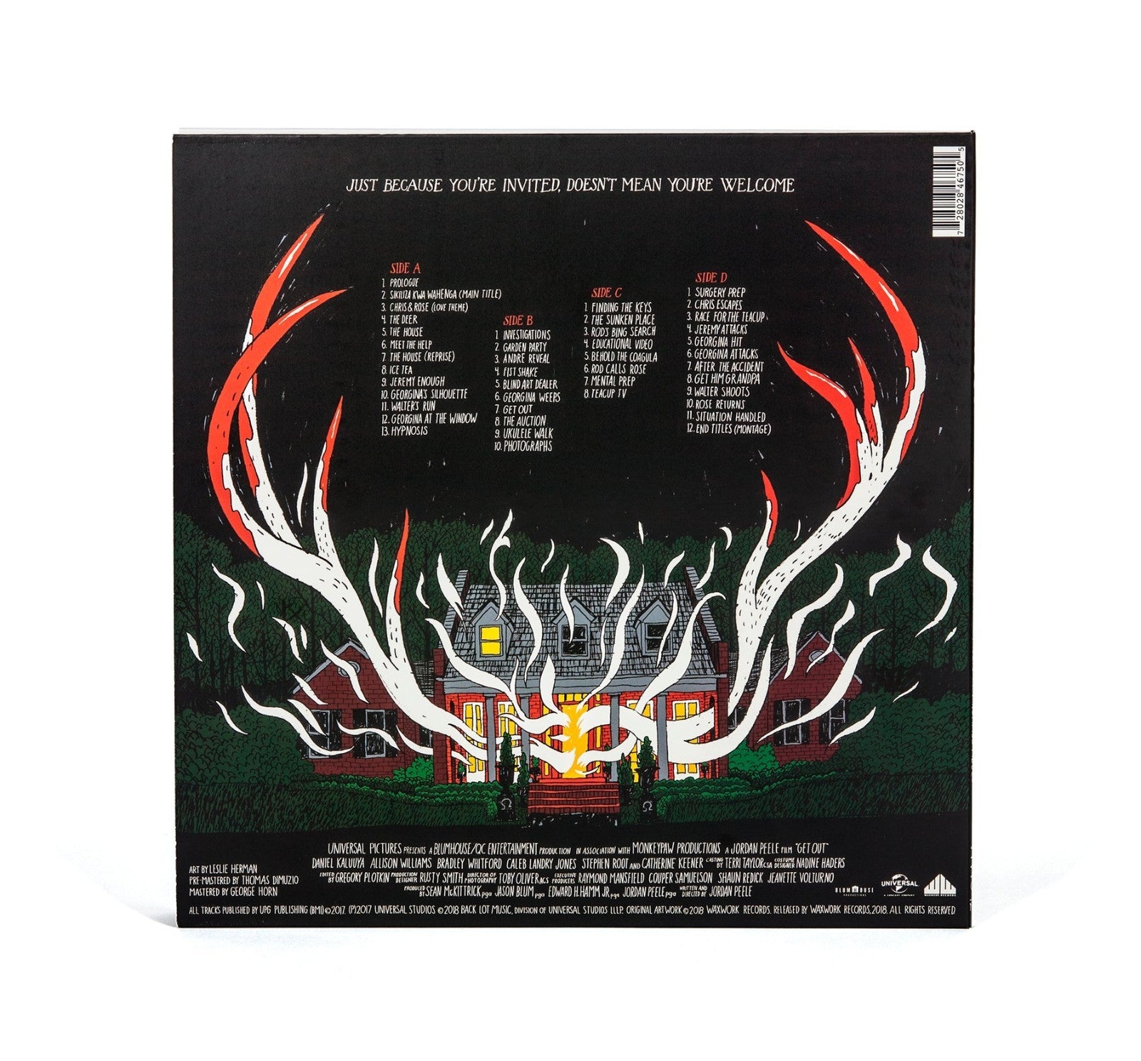 Get Out Horror Soundtrack Score (LP) PREORDER Vinyl Record HYPNOSIS LTD COLOR