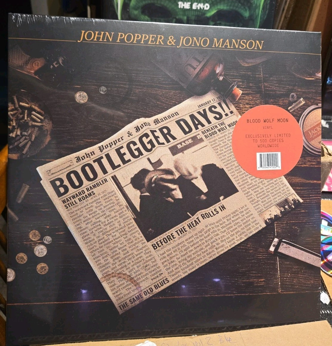 JOHN POPPER & JONO MANSON BOOTLEGGER DAYS!! COLORED LP NEW VINYL RECORD