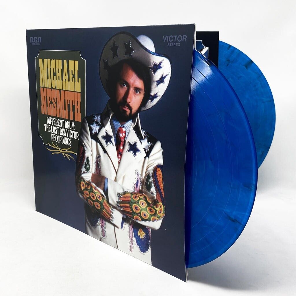 Michael Nesmith 2LP Different Drum The Lost Recordings Monkees Blue Vinyl Record