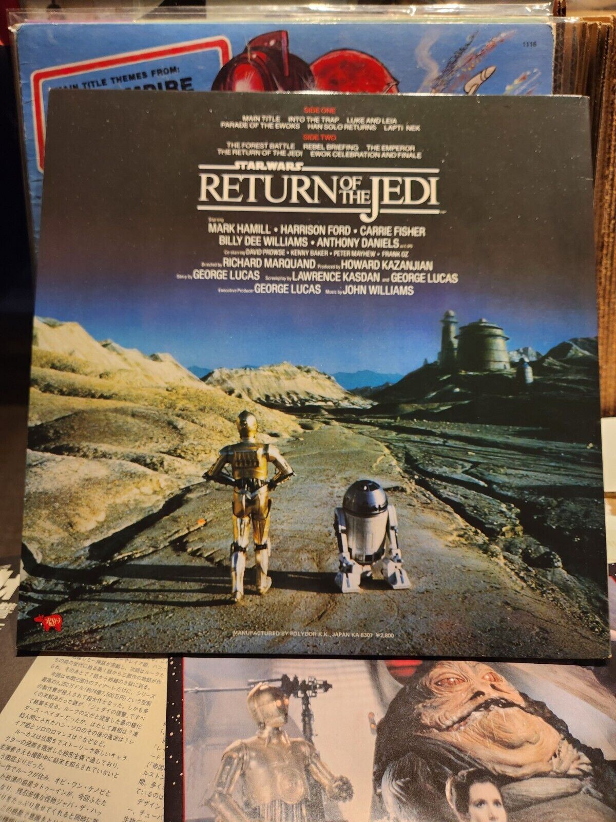 John Williams STARWARS Return Of The Jedi Soundtrack Japanese 28MW 0031 OBI NM