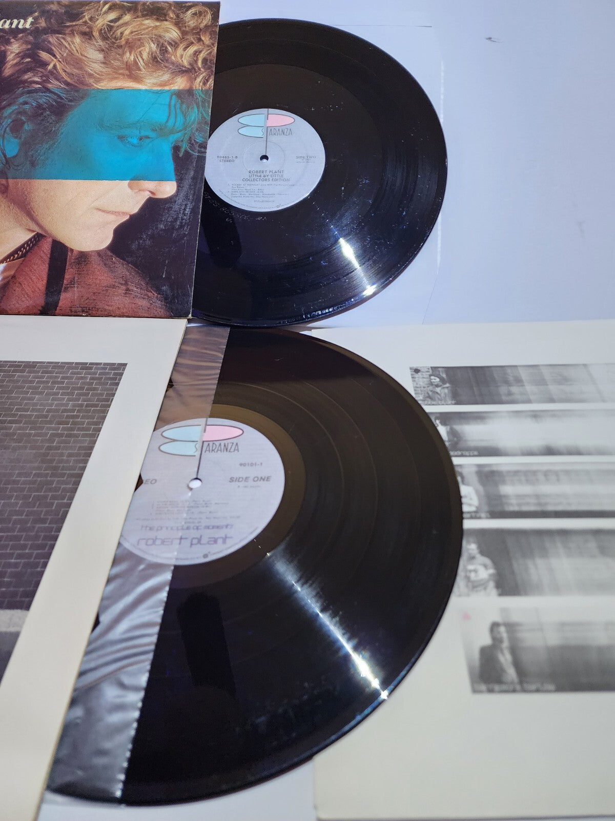 ROBERT PLANT (Led Zeppelin) 2 SOLO VINYL LP LOT Principle of Moments LITTLE BY