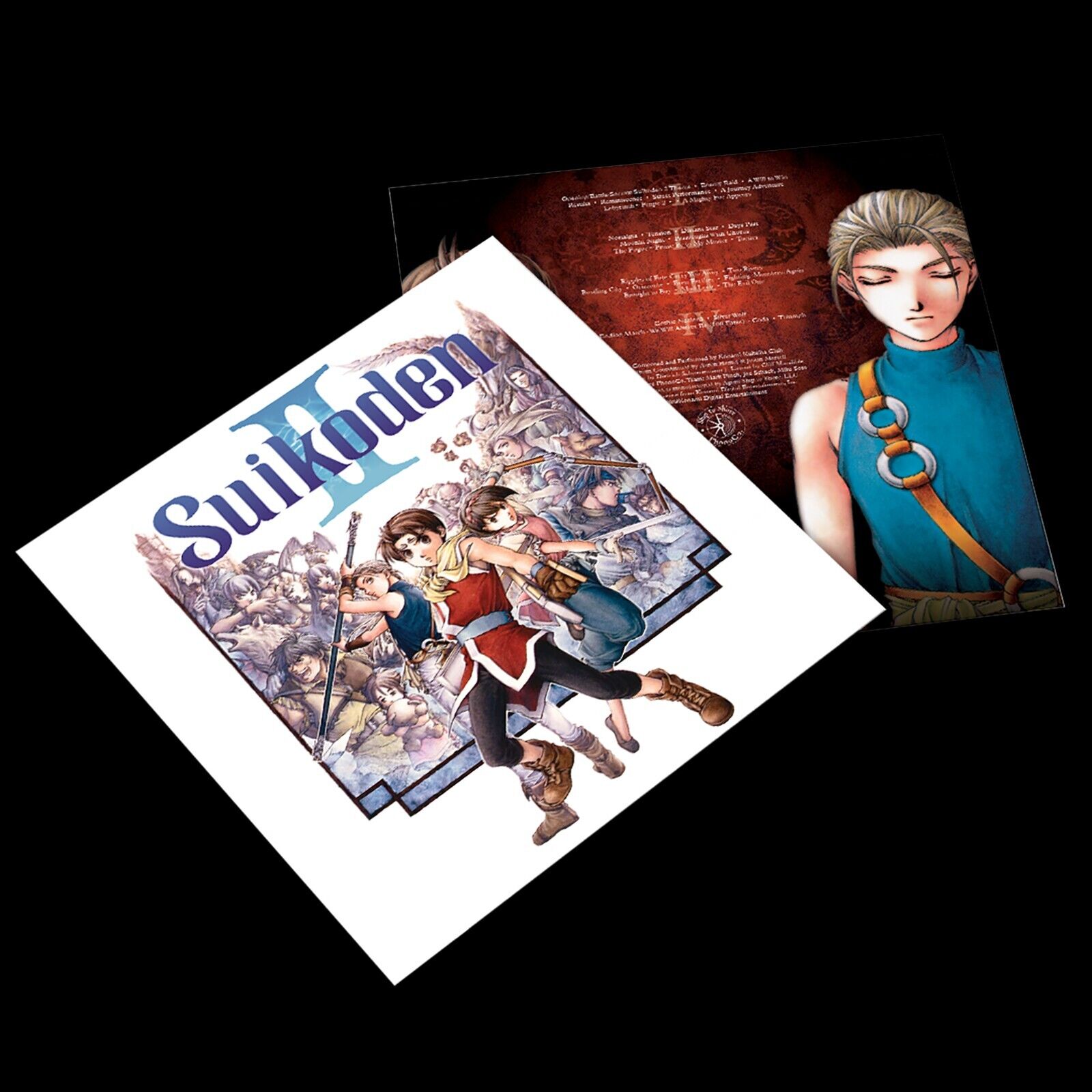 Suikoden II 2 Original Video Game Soundtrack 2x Vinyl LP Blue Record OST NEW
