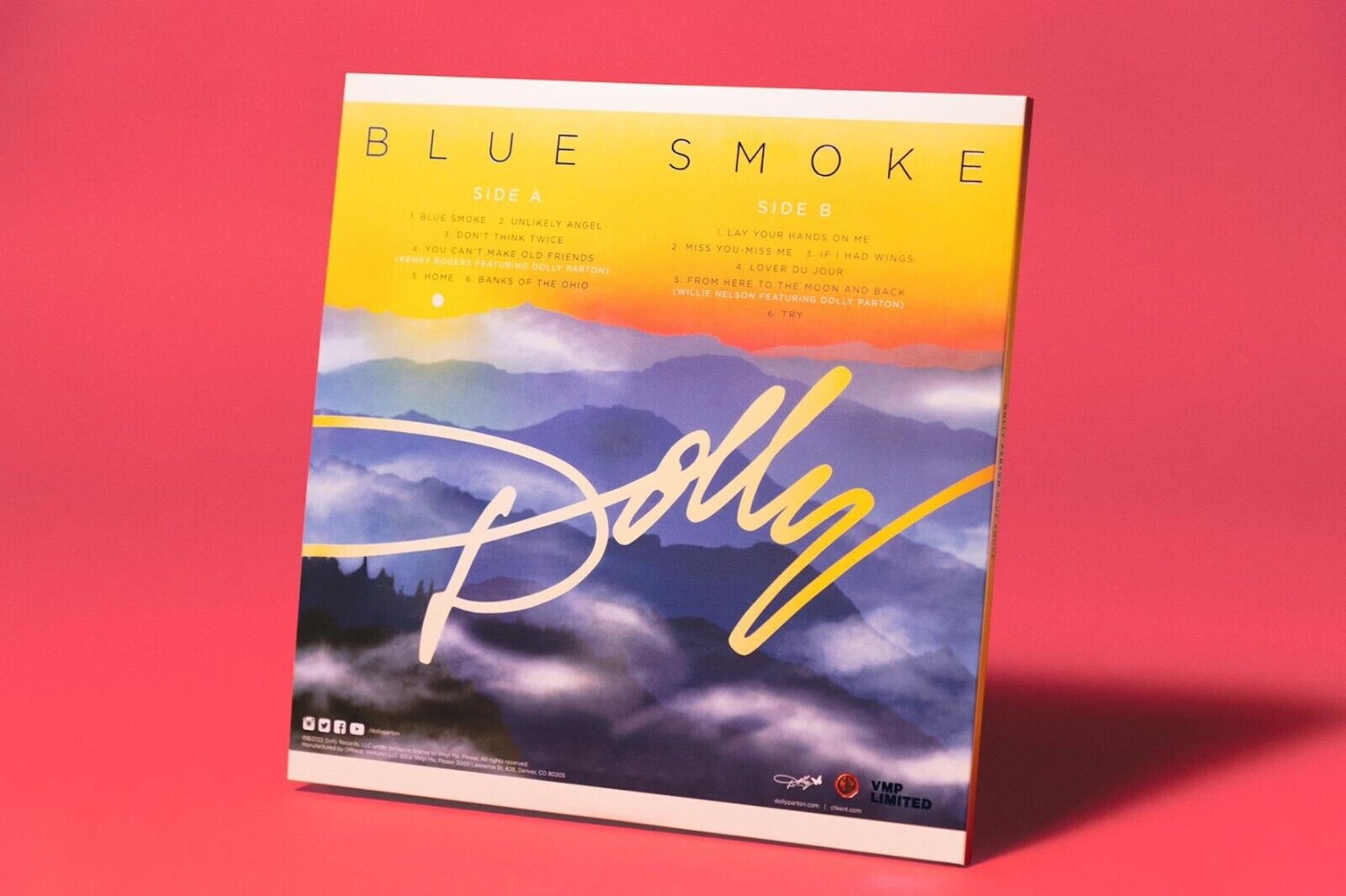 Dolly Parton Blue Smoke LP "Blue Smoke Galaxy" Variant Colored Vinyl VMP NEW