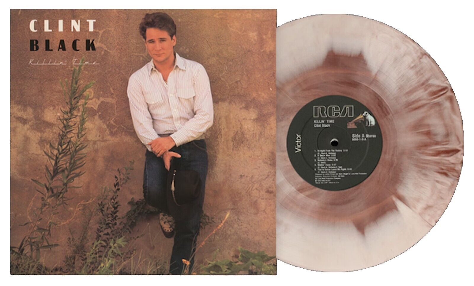 CLINT BLACK KILLIN TIME VINYL LE BROWN SWIRL 180 GRAM LP A BETTER MAN LTD