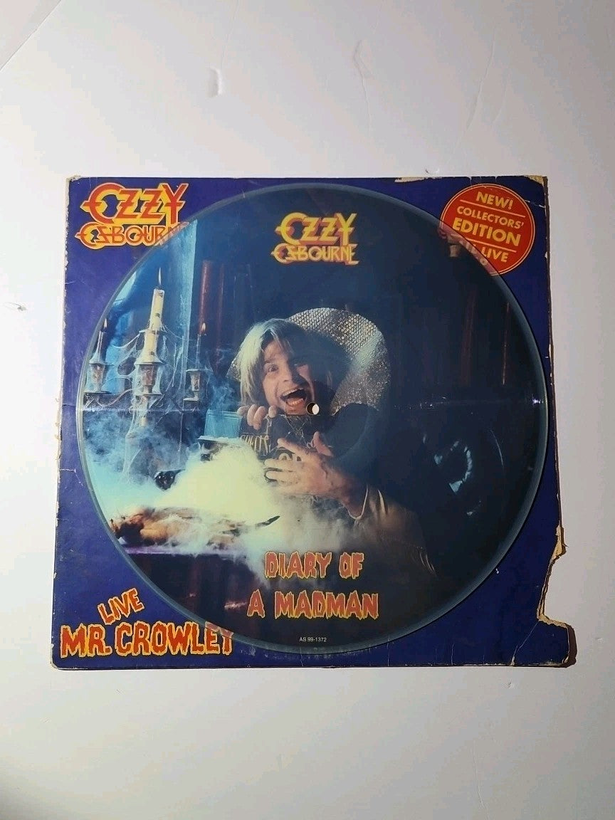 OZZY OSBOURNE LIVE MR.CROWLEY Picture Disc Vinyl Record EP RARE PROMO 81 Sabbath